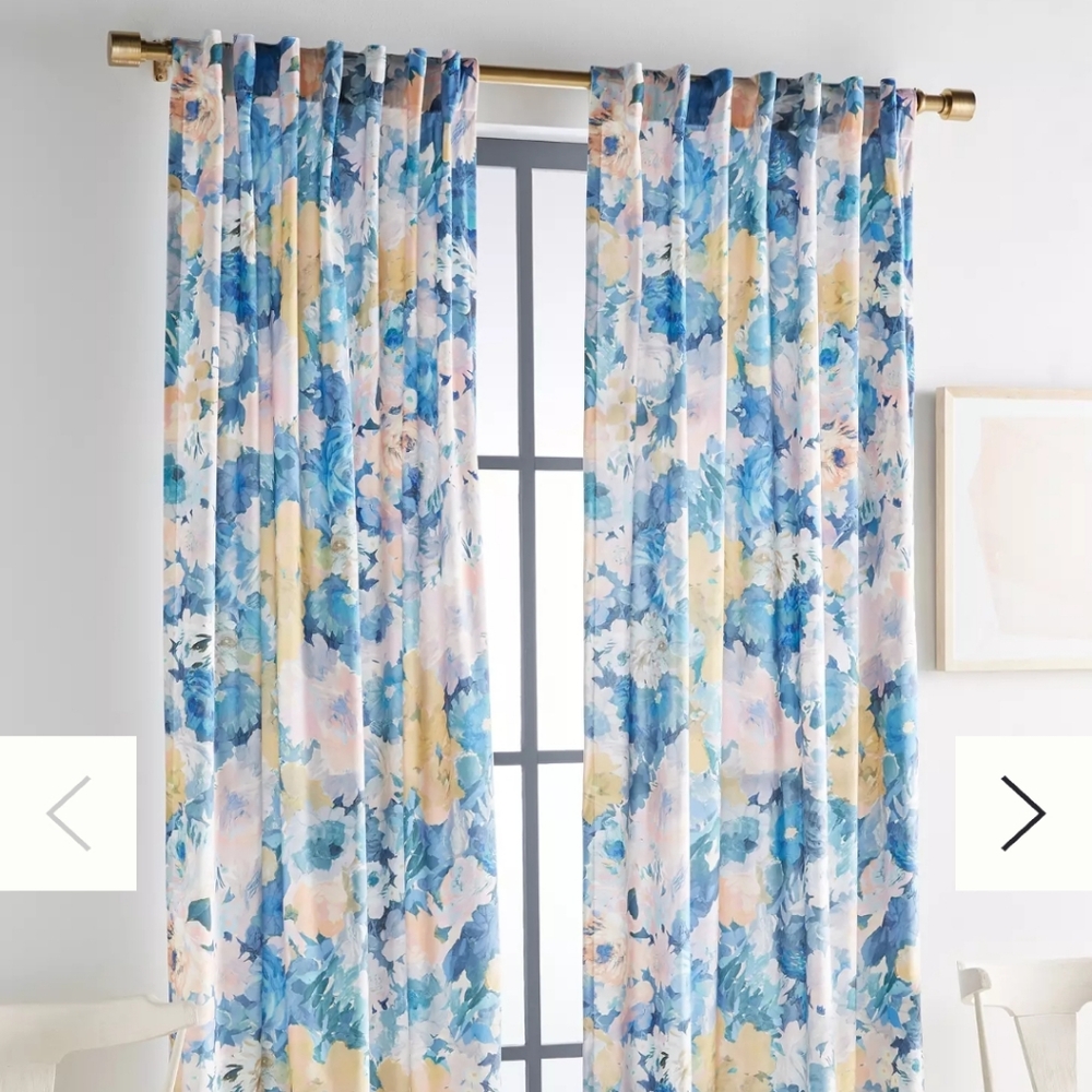 (4) Anthropologie Helen Dealtry Velvet Lilac Curtains